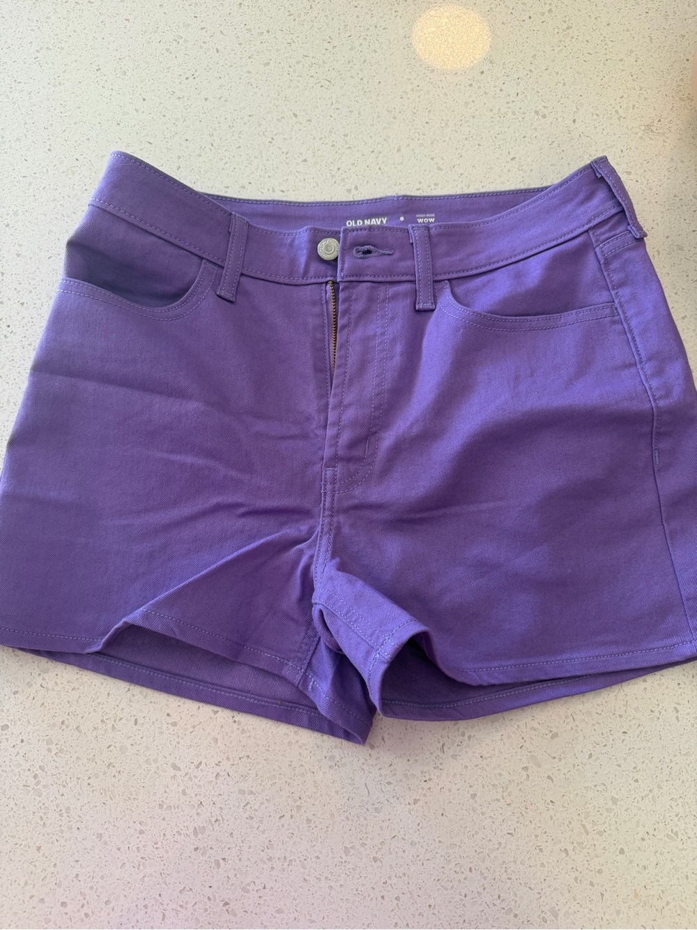 Old Navy Purple Cotton Blend Jean Shorts